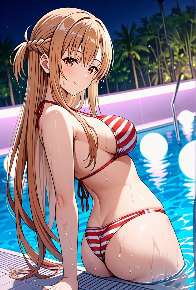 アスナとナイトプールデート