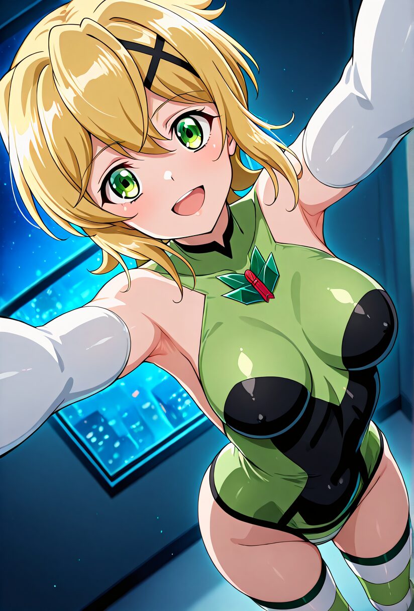 笑顔でハグする切歌