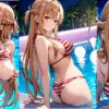 アスナといちゃラブプールデートでセックス