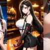 ティファと騎乗位、座位セックス