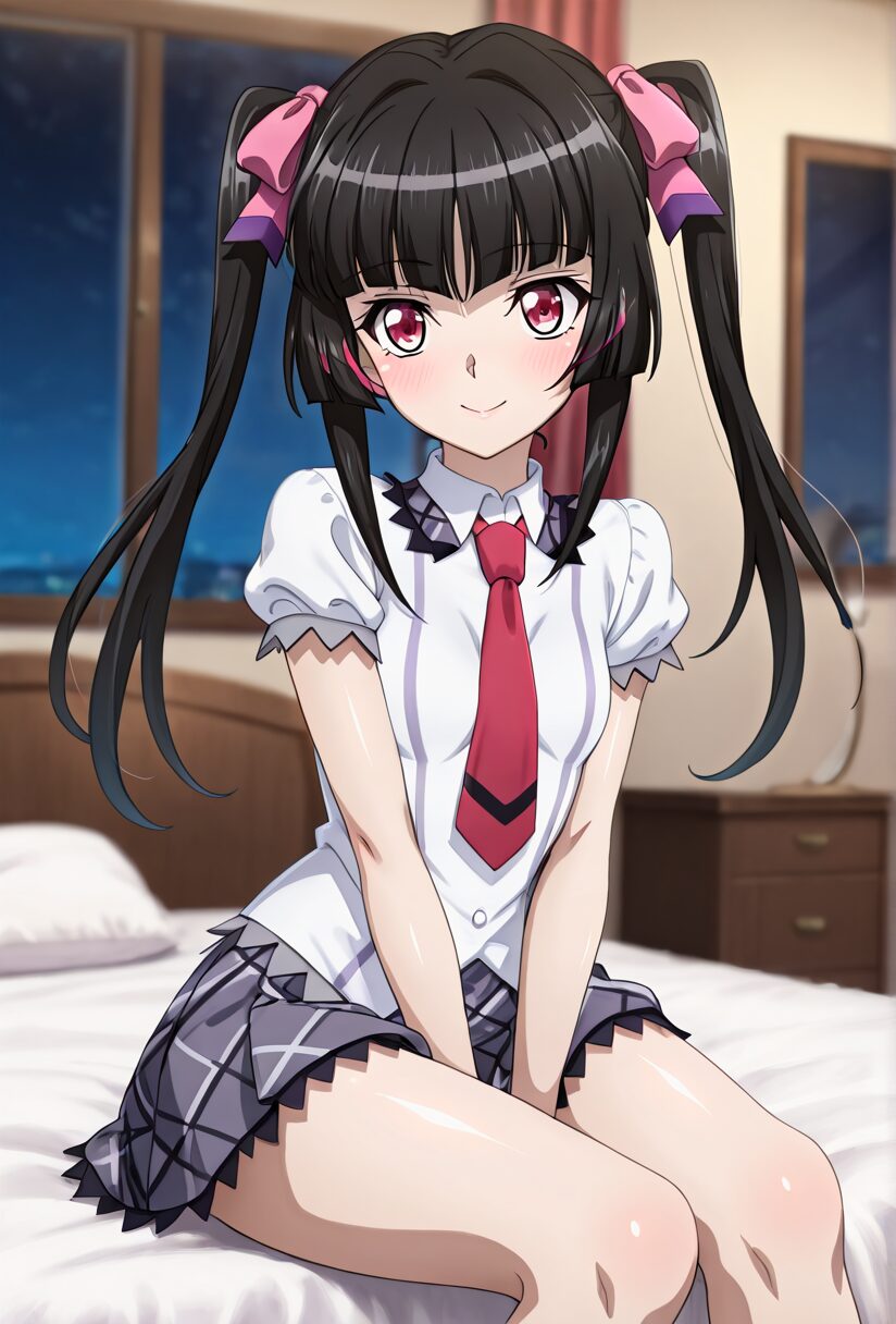 月詠調　制服　シンフォギア　笑顔