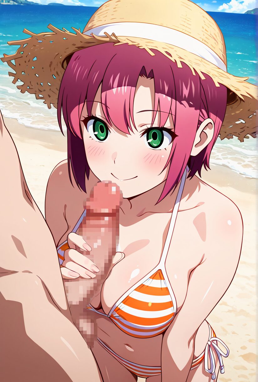 手コキするリオ　スーパーブラックジャック