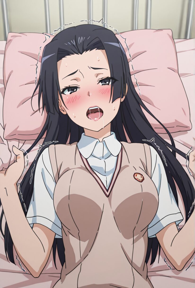 婚后光子の感じている顔のアップ