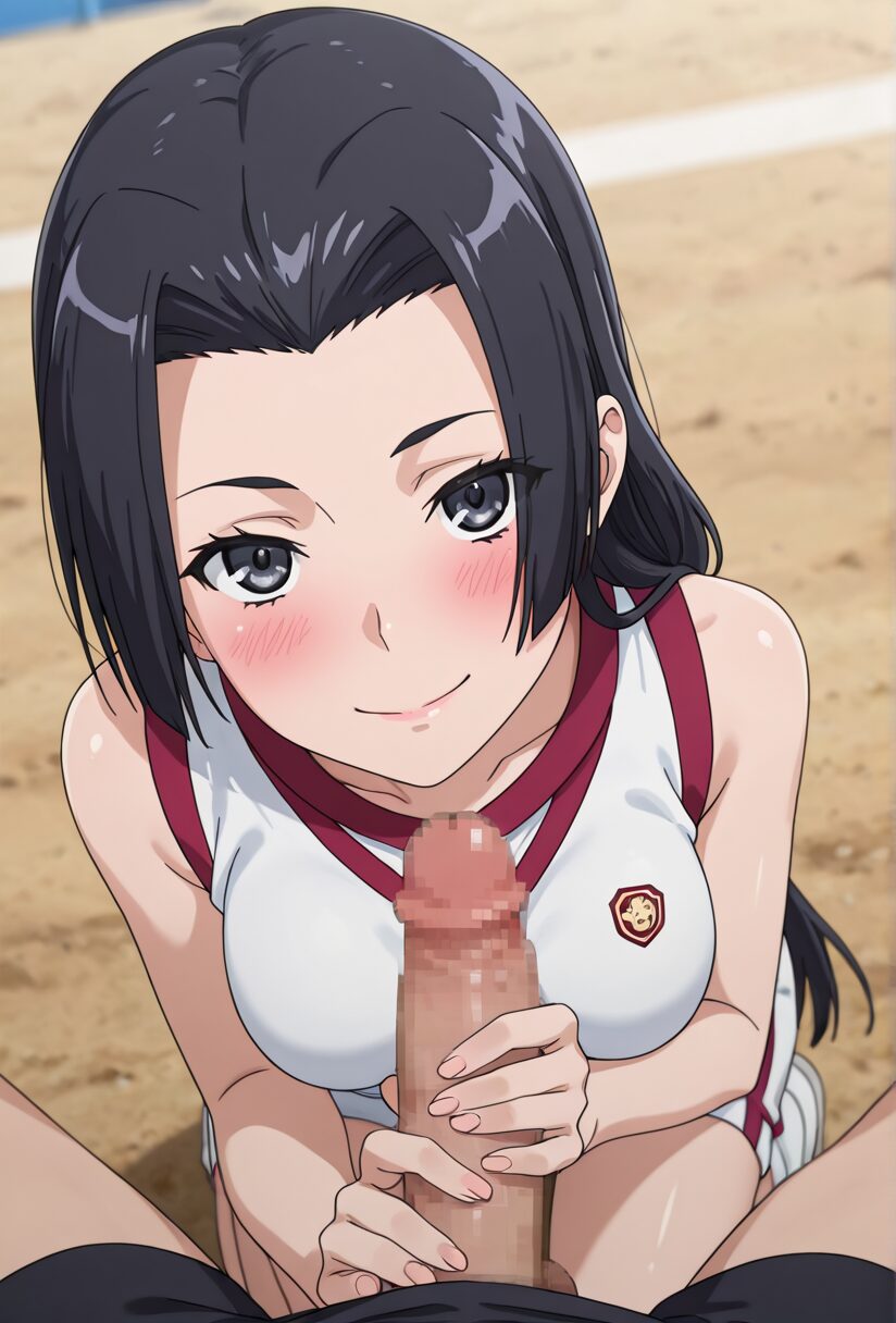 常盤台の体操服姿で手コキする婚后光子