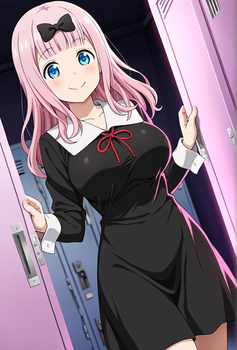 藤原ちかの制服姿