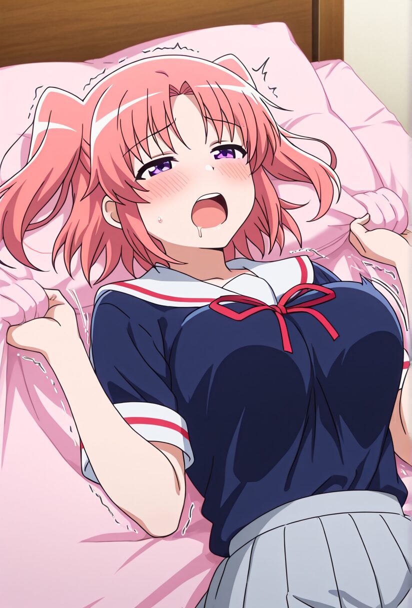 未確認で進行形の夜ノ森小紅の感じている顔