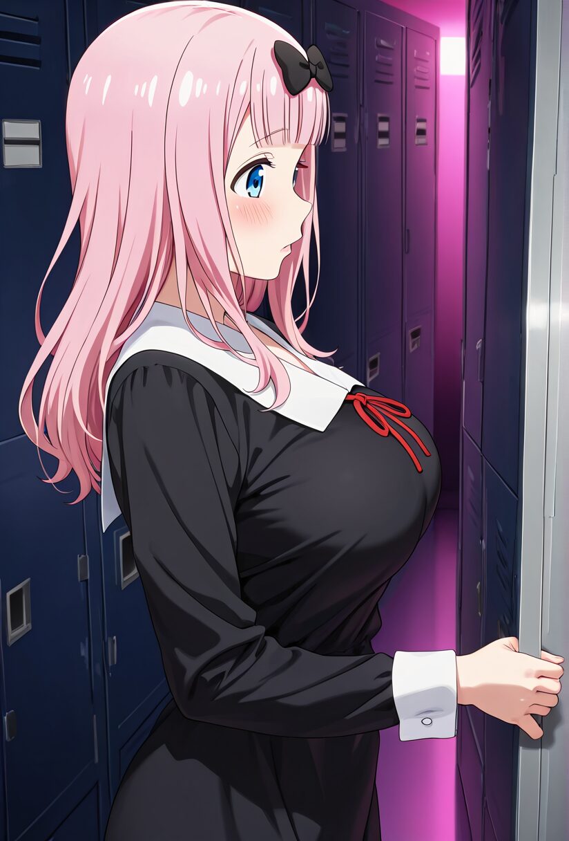 藤原ちかの制服姿