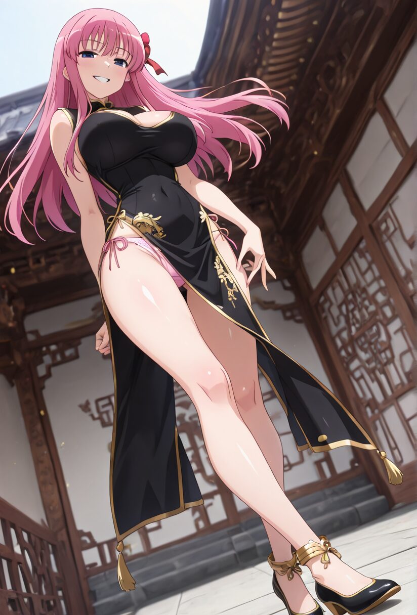 咲ののどかのチャイナドレスコス