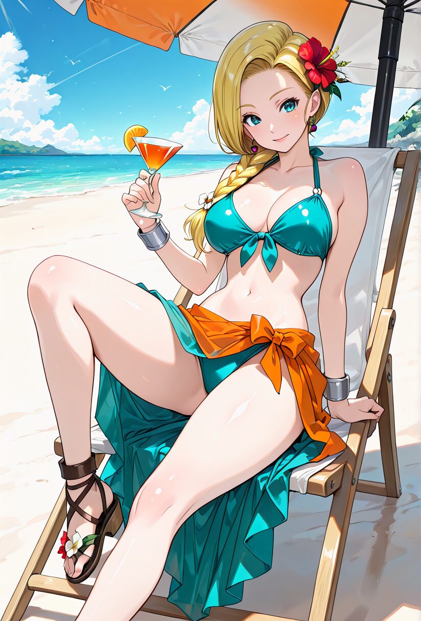 DQ5ビアンカの水着エロ画像