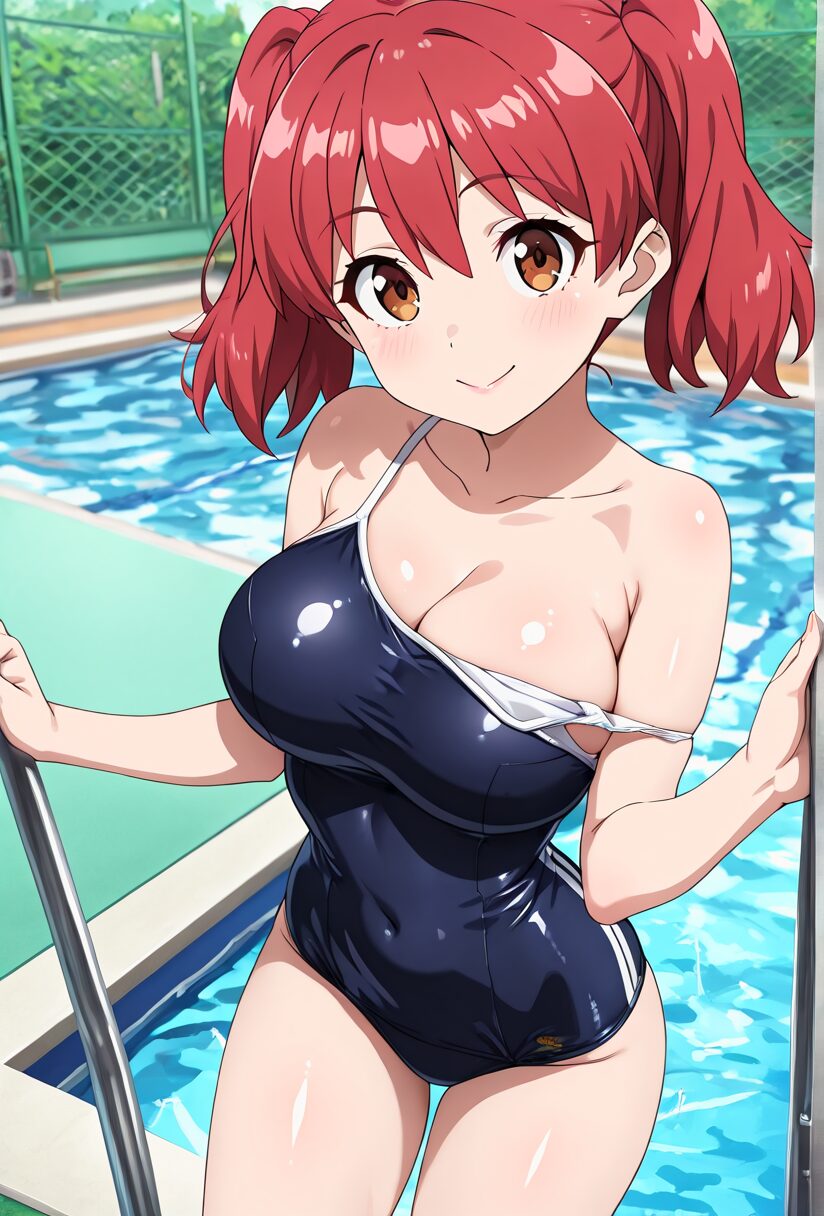 ケロロ軍曹の夏美のスクール水着姿