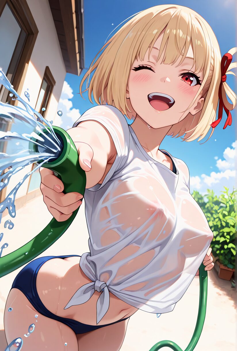 リコリスリコイルの千束エロ画像。水着