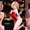 リコリスリコイルの千束バニーガールコスプレエロ画像。