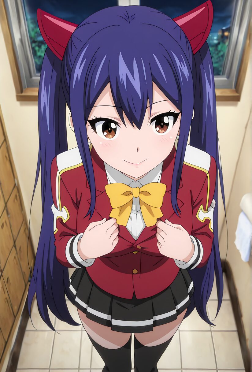 フェアリーテールのウェンディの制服姿