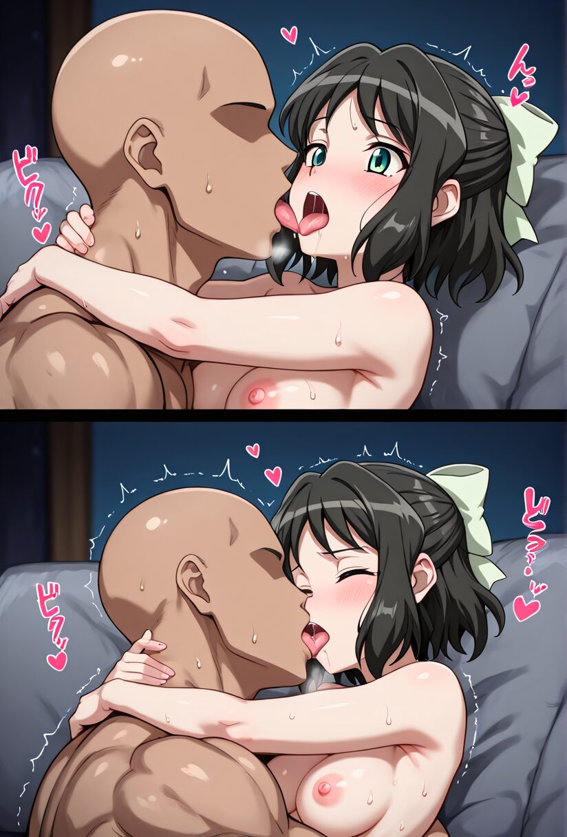 シンフォギア小日向未来が正常位セックスとキス